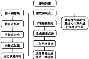 基于运动恢复结构的地质露头快速三维重建方法