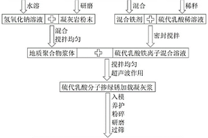 硫代乳酸掺绿锈的地质聚合物吸附剂及其制备方法和应用