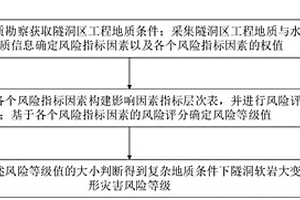 复杂地质条件下隧洞软岩大变形灾害风险等级判定方法