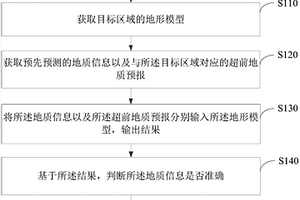 地质预测确认方法以及装置