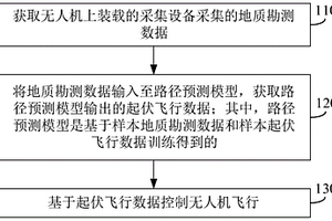 地质勘测无人机飞行控制方法和装置