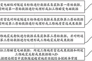 基于非同源数据隧道超前地质预报综合探测方法及系统