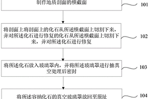 页岩地质剖面原址保存的方法