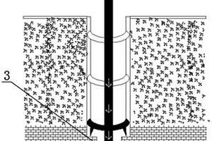 煤层破碎底板固定地锚施工及坚硬物套取的方法
