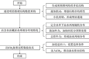 高含水油藏中的二氧化碳驱油及埋存的孔隙尺度仿真方法