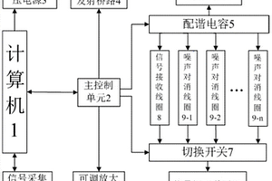 特定频率噪声对消地下核磁共振探测装置及探测方法
