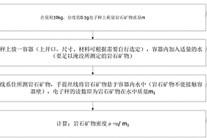 便捷测定岩石矿物密度的方法及系统