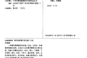 微型钢管灌注桩及施工方法