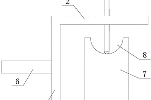 矿山用柱齿压制磨具的弧形槽测量工具