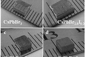 一类具有高光电响应效率、室温稳定的铯铅卤化物钙钛矿晶体材料及其制备方法和应用