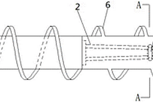采用锥形六方结构连接的螺旋钻杆