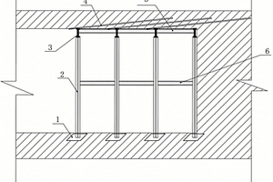 易塌方区钎杆滞留钢架支护机构