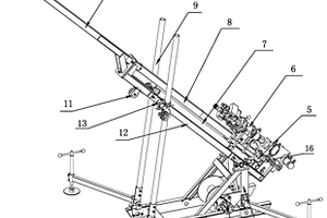 可实现0至90度倾角钻进的钻机钻架
