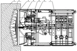 利用加压风破岩的掘进机