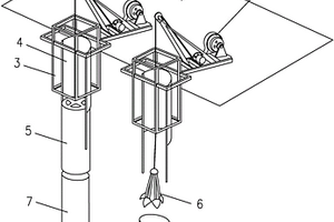 深水倾斜裸岩桩基施工装置
