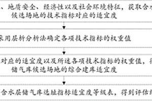 含水层地下储气库的选址评估方法