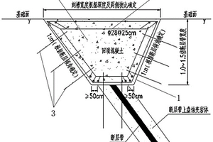 坝基蚀变岩体加固处理结构及其施工方法