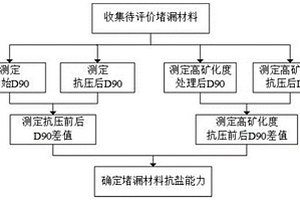 深层裂缝性地层物理类颗粒堵漏材料抗盐性评价方法
