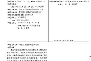 薄膜分离流程的监测方法