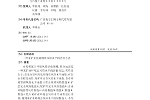 采矿业危险物质风险水平的评价方法
