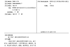 地下采矿三维仿真模型的制作方法