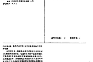 盐类矿床开采、加工后老卤的地下排放