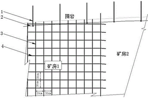 下向式采矿膏体假底防脱落防护结构