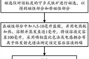 宁乡式铁矿的磁性铁中磷的分离测定方法