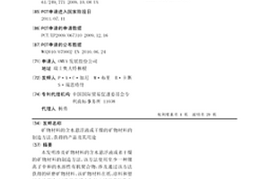 矿物材料的含水悬浮液或干燥的矿物材料的制造方法、获得的产品及其用途