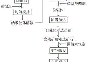 含硫难选矿物的自催化浮选药剂、其制备方法及应用