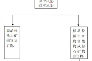 基于拉曼技术提高稀土矿品位的选矿方法