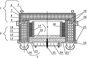 用于冶金硅定向凝固除杂的节能装置