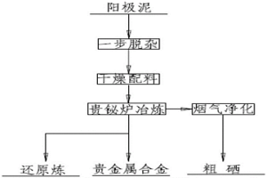 从阳极泥中提取贵金属的工艺