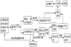 利用含硅镁矿物中的MgO/SiO2通过碳原位高温还原反应提取金属镁的方法