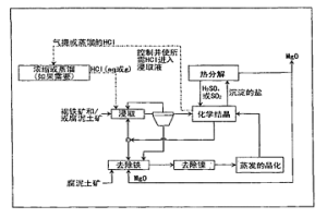 盐酸存在下从矿石回收有价值金属的浸取工艺