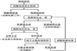 从铜阳极泥中选择性提取金银的方法