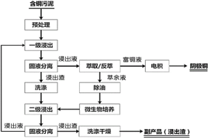 含铜污泥无害化处理及高值化利用的方法