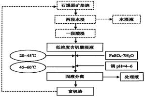 低浓度含钒酸浸液处理工艺