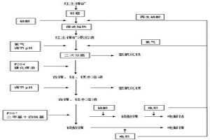 在红土镍矿中分离提取镍、钴、镁、铁的处理方法