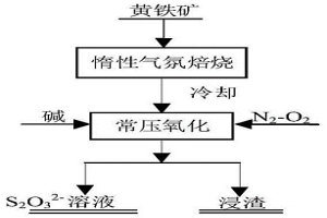 黄铁矿常压制备硫代硫酸盐的方法