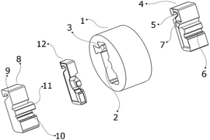 粉末冶金点火开关锁舌成型用模具