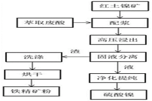 利用含铁酸处理红土镍矿的方法