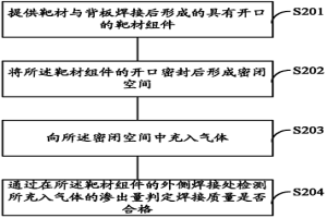 靶材的焊接检测方法