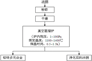 从冰铜中脱除铅、锌、砷、锑、铋、锡的方法