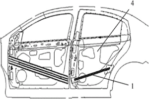 闭合截面车门防撞梁及汽车