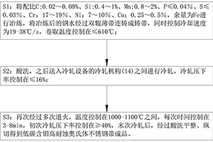 低碳含钼高耐蚀奥氏体不锈钢带加工工艺及其装置