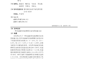 高温耐氧化抗磨钼合金及其制备方法