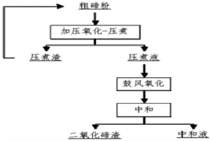 粗碲粉自净化生产二氧化碲的方法