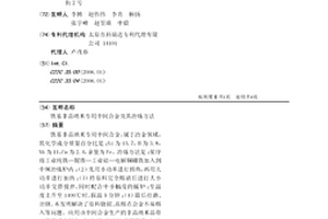 铁基非晶纳米专用中间合金及其冶炼方法