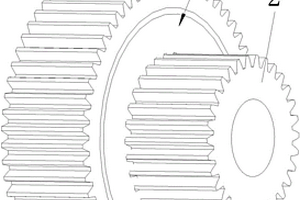 适于量产的可以承载大力矩的小型双联齿轮